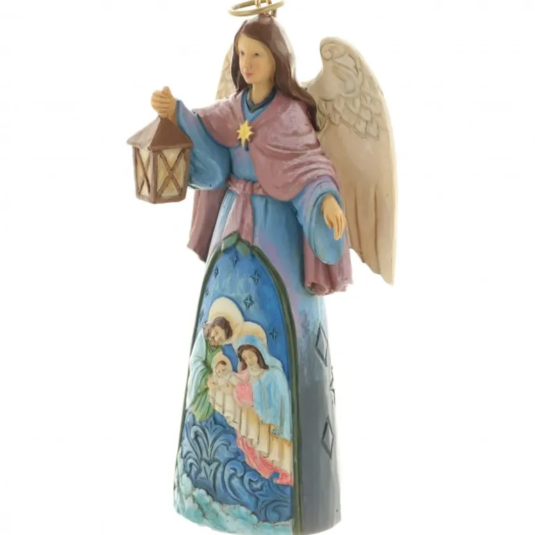 Palais du Rosaire Ange à supendre avec la Sainte Famille 12cm^ Statue De La Sainte Famille