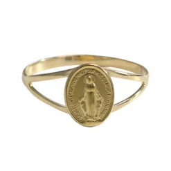 Palais du Rosaire Bague de la médaille miraculeuse en Or^ Bague Or