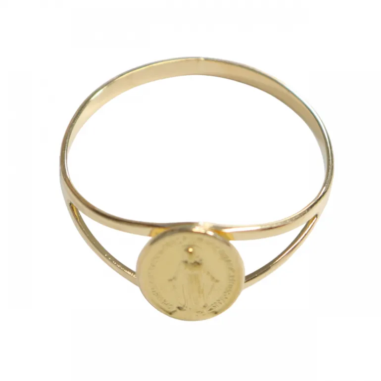 Palais du Rosaire Bague de la médaille miraculeuse en Or^ Bague Or