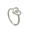 Palais du Rosaire Bague en argent d'une Croix dans un coeur^ Bague Argent