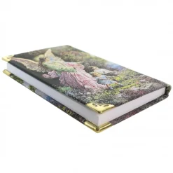 Palais du Rosaire Bloc notes Ange Gardien avec couverture en tissu brodé de fil doré^ Livre De Prière