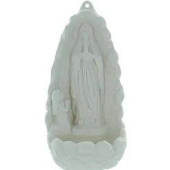 Palais du Rosaire Bénitier de l'Apparition de Lourdes dans la Grotte à poser en résine 18cm^ Bénitier