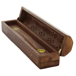 Palais du Rosaire Boite en bois pour encens cône ou bâtonnets 30cm^ Encensoir