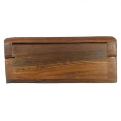 Palais du Rosaire Boîte à chapelet en bois avec croix en laiton 8cm^ Boîte À Chapelet