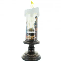 Palais du Rosaire Bougie Led avec bougeoir de la Nativité^ Bougie De Dévotion | Bougie Électrique