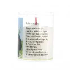 Palais du Rosaire Bougie veilleuse de Saint Antoine avec prière^ Bougie De Dévotion