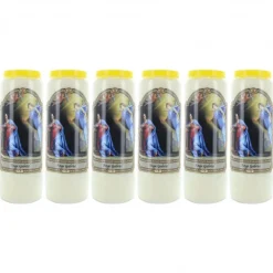 Palais du Rosaire 6 Bougies de neuvaine Ange Gabriel^ Bougie Neuvaine