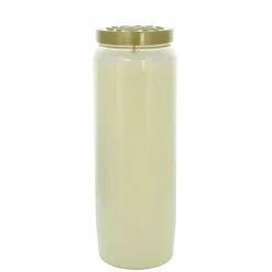 Palais du Rosaire 6 Bougies de neuvaine blanches en cire végétale^ Bougie Neuvaine