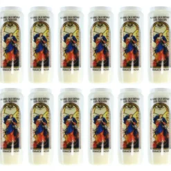 Palais du Rosaire 12 Bougies de Neuvaine de Marie qui défait les nœuds avec prières^ Bougie Neuvaine