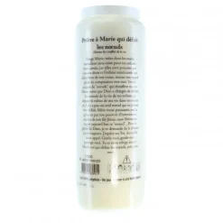Palais du Rosaire 6 Bougies de Neuvaine de Marie qui défait les nœuds avec prières^ Bougie Neuvaine