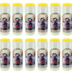 Palais du Rosaire 12 Bougies de Neuvaine de Marie qui défait les noeuds 17,5 cm^ Bougie Neuvaine