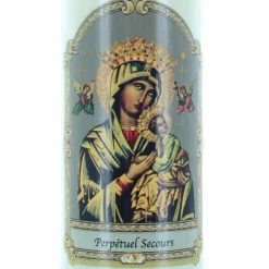 Palais du Rosaire 6 Bougies Neuvaine de Notre Dame du Perpétuel Secours 17,5cm^ Bougie Neuvaine