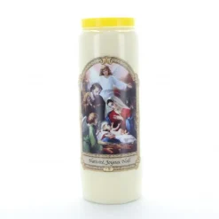 Palais du Rosaire 3 Bougies neuvaine Nativité, Joyeux Noël^ Bougie Neuvaine