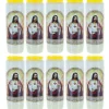 Palais du Rosaire 10 Bougies Neuvaine Sacré Coeur de Jésus 17,5 cm^ Bougie Neuvaine