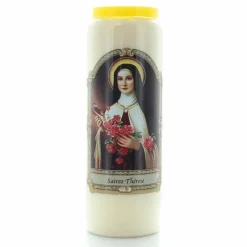 Palais du Rosaire 12 Bougies Neuvaine Sainte Thérèse 17,5 cm^ Bougie Neuvaine
