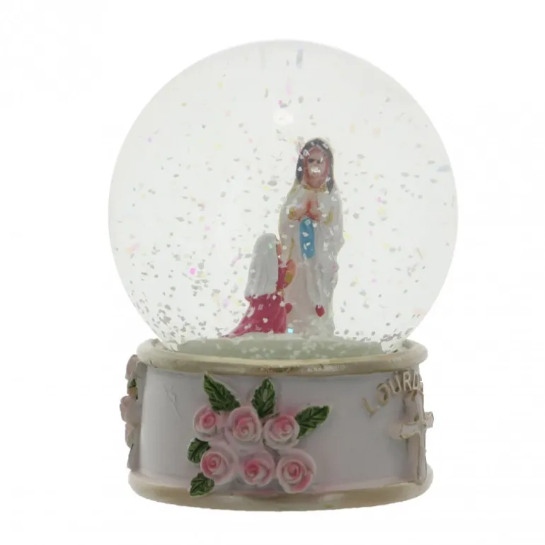 Palais du Rosaire Boule à neige de l'Apparition de Lourdes diamètre 9 cm^ Boule À Neige