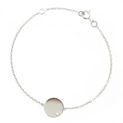 Palais du Rosaire Bracelet avec un ange en Argent de 16cm^ Bracelet Argent