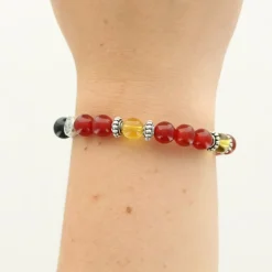 Palais du Rosaire Bracelet de l'Archange Saint Michel en pierres semi-précieuses^ Bracelet Fantaisie