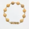 Palais du Rosaire Bracelet dizainier de Lourdes en bois d'olivier^ Bracelet Dizainier
