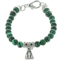 Palais du Rosaire Bracelet dizainier en pierres véritables colorées^ Bracelet Dizainier