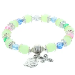Palais du Rosaire Bracelet dizainier grains lumineux et Apparition de Lourdes^ Bracelet Dizainier