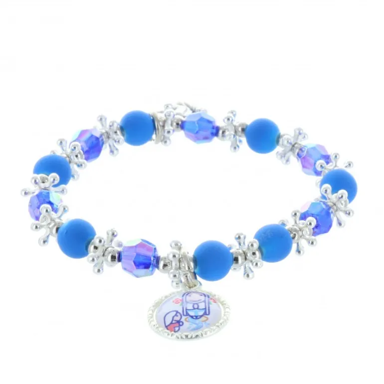 Palais du Rosaire Bracelet fantaisie enfant et médailles Apparition de Lourdes, Ange et Saint Esprit^ Bracelet Fantaisie