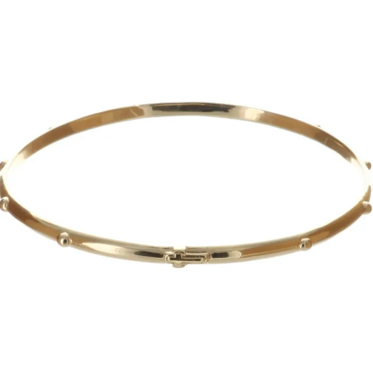 Palais du Rosaire Bracelet Plaqué Or jonc dizainier 65mm^ Bracelet Plaqué Or