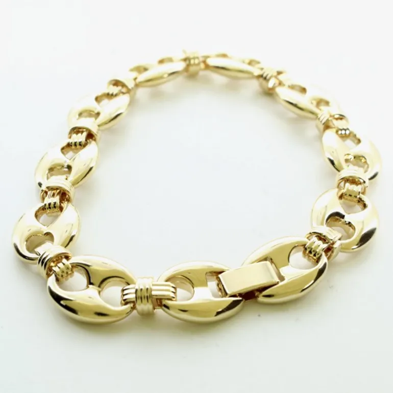Palais du Rosaire Bracelet Plaqué Or maille grain de café^ Bracelet Plaqué Or
