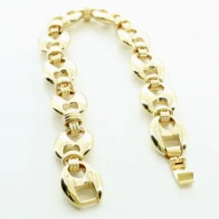 Palais du Rosaire Bracelet Plaqué Or maille grain de café^ Bracelet Plaqué Or