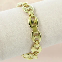 Palais du Rosaire Bracelet Plaqué Or maille grain de café^ Bracelet Plaqué Or