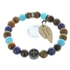 Palais du Rosaire Bracelet religieux avec des pierres naturelles^ Bracelet Fantaisie