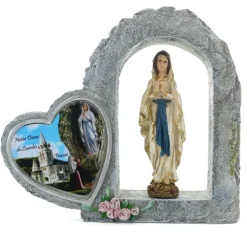 Palais du Rosaire Cadre à poser avec Statue de la Vierge Marie^ Cadre Religieux