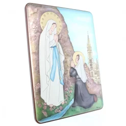 Palais du Rosaire Cadre Apparition de Lourdes en couleur de 16x21cm^ Cadre Religieux