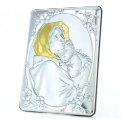 Palais du Rosaire Cadre de Marie et l'enfant Jésus en bois 10x14 cm^ Cadre Religieux