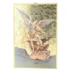 Palais du Rosaire Cadre de Saint Michel en bois effet mosaïque 10x15cm^ Cadre Religieux