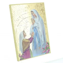 Palais du Rosaire Cadre effet mosaïque Apparition de Lourdes^ Cadre Religieux