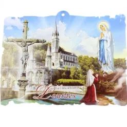 Palais du Rosaire Cadre en bois de l'Apparition 20x30 cm^ Cadre Religieux