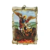Palais du Rosaire Cadre en bois de Saint Michel 10x15cm^ Cadre Religieux