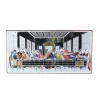 Palais du Rosaire Cadre religieux Cène argentée coloré 8 x 16 cm^ Pâques | Cadre Religieux