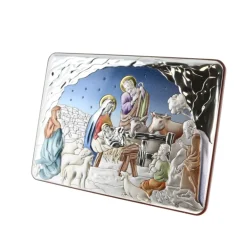 Palais du Rosaire Cadre religieux de la Crèche de Noel 14x10cm^ Crèche | Cadre Religieux