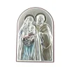 Palais du Rosaire Cadre Sainte Famille en argent coloré 9cm^ Cadre Religieux