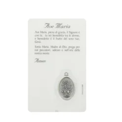 Palais du Rosaire Carte de prière Vierge Miraculeuse avec médaille^ Image Religieuse