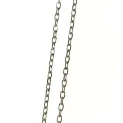 Palais du Rosaire Chaine en Argent rhodié avec maille type forçat 45cm^ Chaîne En Argent | Collier En Argent