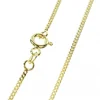 Palais du Rosaire Chaine en Or 9 Carats Maille Gourmette de 45 cm^ Chaîne En Or | Collier En Or