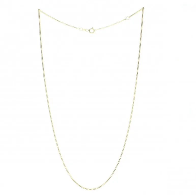 Palais du Rosaire Chaine en Or 9 Carats Maille Gourmette de 45 cm^ Chaîne En Or | Collier En Or