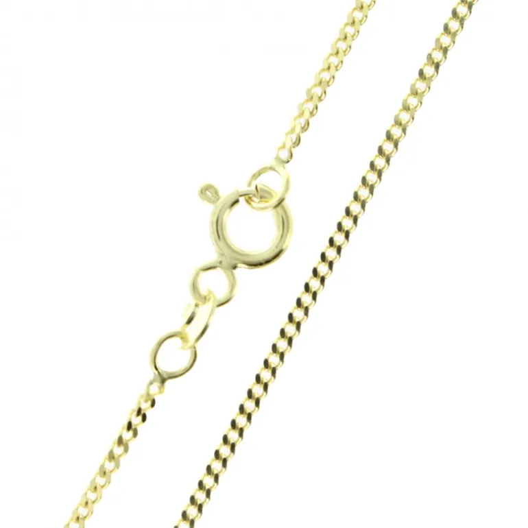 Palais du Rosaire Chaine en Or 9 Carats Maille Gourmette de 45 cm^ Chaîne En Or | Collier En Or