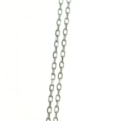 Palais du Rosaire Chaine maille fine en Argent rhodié type forçat 50 cm^ Collier En Argent | Chaîne En Argent