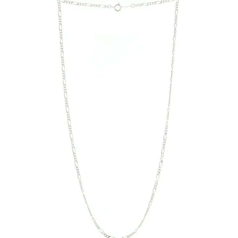 Palais du Rosaire Chaîne en métal argenté et maille alternée 50cm^ Chaîne En Métal | Collier Fantaisie