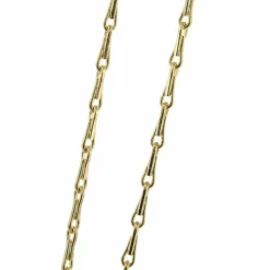 Palais du Rosaire Chaîne en Plaqué Or avec une maille en épi 70cm^ Chaîne En Plaqué Or | Collier En Plaqué Or