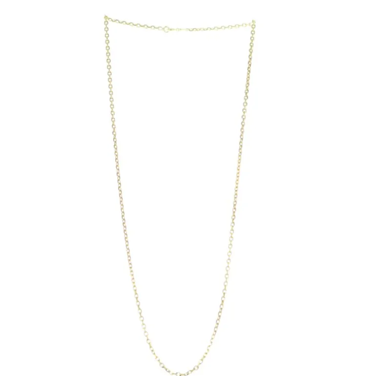 Palais du Rosaire Chaîne en plaqué or forçat limé 60 cm^ Chaîne En Plaqué Or | Collier En Plaqué Or